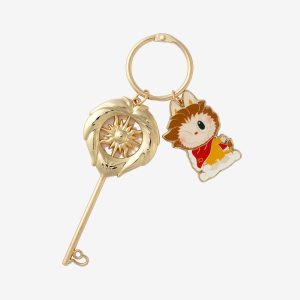 Labubu Leo Pendant Keyring – Zodiac-Inspired Accessory