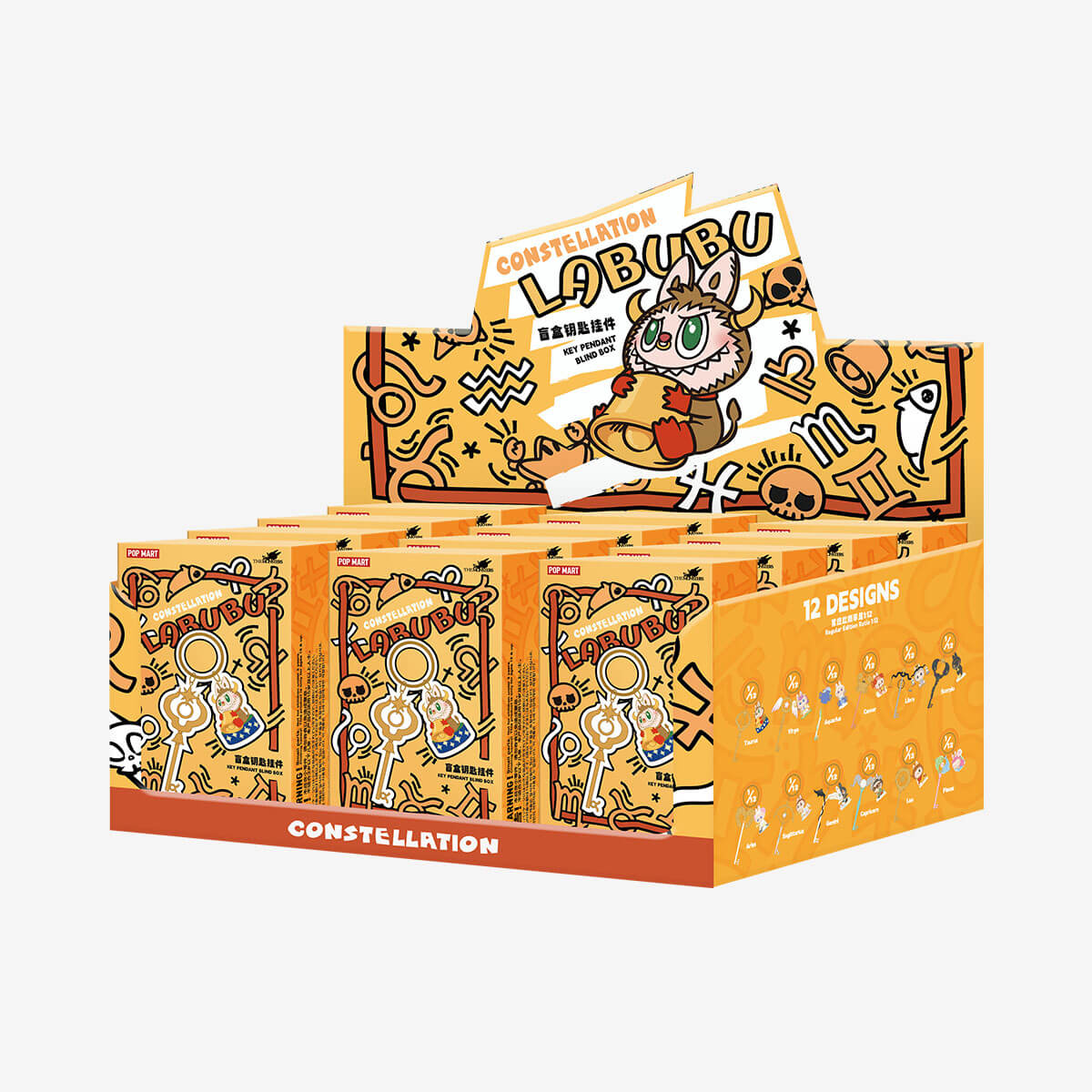 Labubu Zodiac Pendant Keyring โ Blind Box Surprise