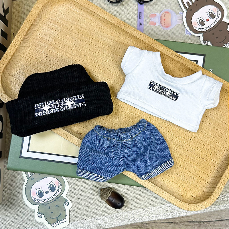 Pastel Fruity Costume for Labubu Figure – Cherry & Bunny Edition