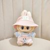 Costume Pastel Rose pour Figurine Labubu – Édition Ourson Kawaii & Bob Lapin