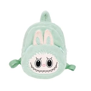 Labubu Mint Green Bunny Plush Backpack – Kawaii Soft Toy Bag & Collectible Accessory UK
