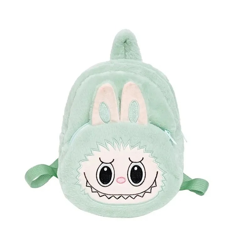 Labubu Mint Green Bunny Plush Backpack – Kawaii Soft Toy Bag & Collectible Accessory UK