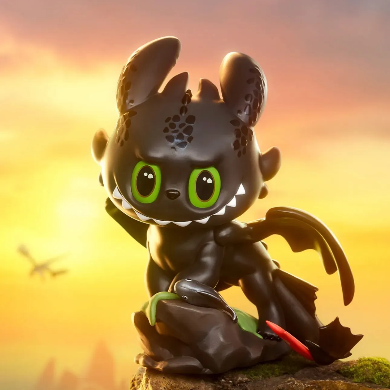 Toothless Collectible Figure – Black Kawaii Dragon from How to Train Your Dragon