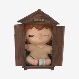 Hirono Shelter Series – Mantel Clock Figure | Designer Collectible Art Toy