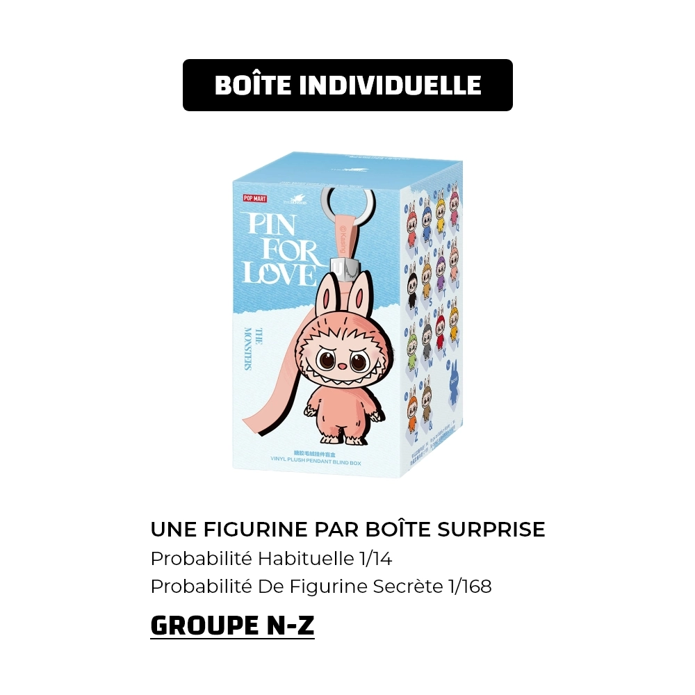 Labubu Pin For Love Series – Blind Box (N–Z) Collectible Figures - Image 5