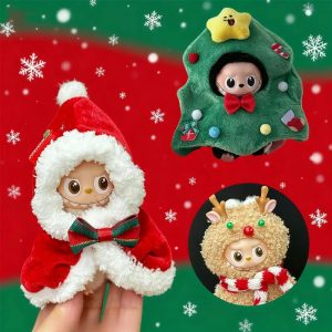 Labubu 17 cm Christmas Outfit Collection – 7 Festive Doll Costumes (No Doll Included)