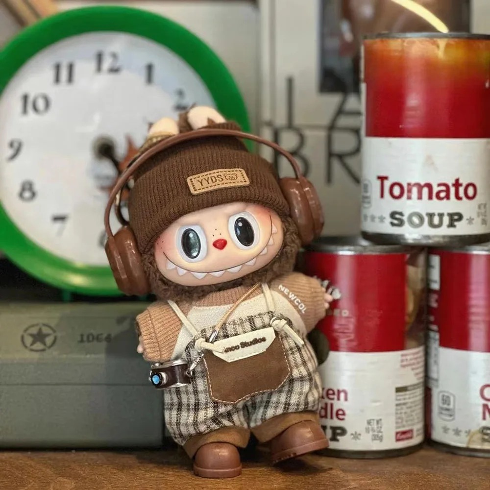 Labubu Fashion Outfit – Retro Photographer Clothes Set (17 cm Doll) - Image 2