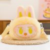 Labubu Plush Shoulder Bag – Yellow Bunny Design | 22 cm Soft Plush Crossbody