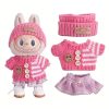 Labubu Clothes Set – 3-Piece Pink Knit Outfit
