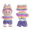 Labubu Clothes Set – 3-Piece Pastel Rainbow Outfit