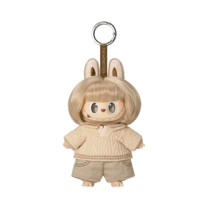Labubu Warm Oat Plush Keychain | POP MART Hair Salon Series