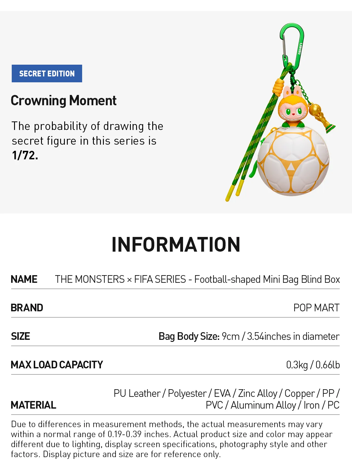 Labubu FIFA Football Mini Bag Blind Box | The Monsters Series - Image 10
