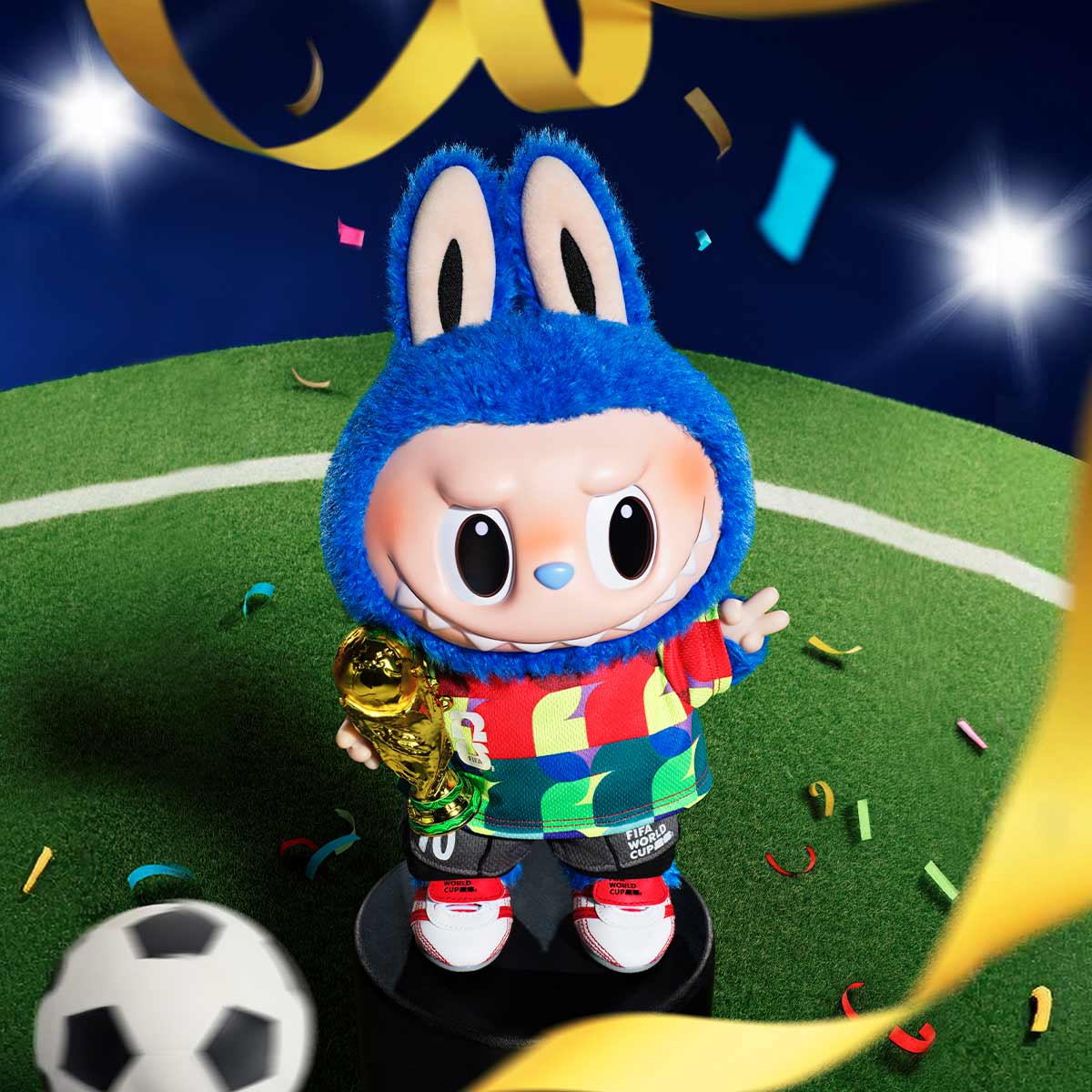 Labubu FIFA Catch the Win Vinyl Plush Doll | The Monsters Series - Image 2